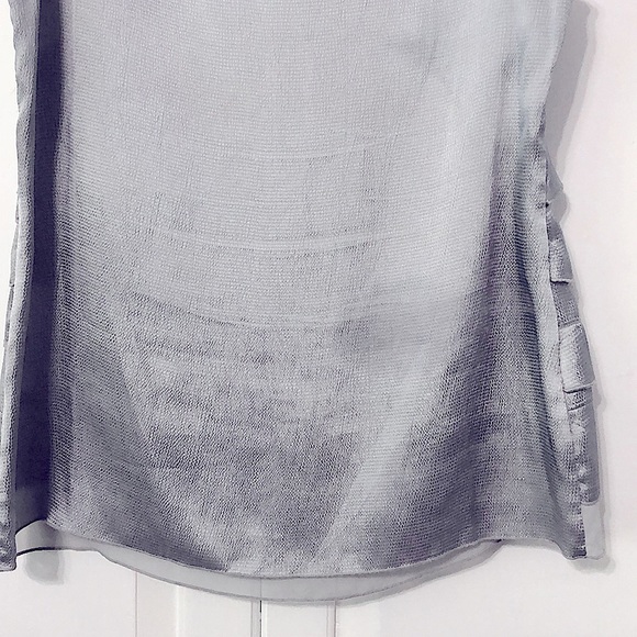 NWOT Nue Options Ice Blue Tiered Sleeveless Top - Picture 9 of 10